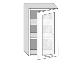 19.50.3 Шкаф настенный (h=913) на 500мм с 1-ой стекл. дверцей в Стрежевом - strezhevoj.magazinmebel.ru | фото