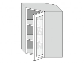 19.60.3у Шкаф настенный (h=913) угловой на 600мм со стекл. дверцей в Стрежевом - strezhevoj.magazinmebel.ru | фото