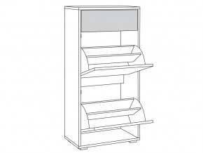 Комод для обуви 13.114 Куба в Стрежевом - strezhevoj.magazinmebel.ru | фото - изображение 2