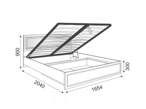 Кровать подъемная со спинкой Беатрис 11 Орех в Стрежевом - strezhevoj.magazinmebel.ru | фото - изображение 2