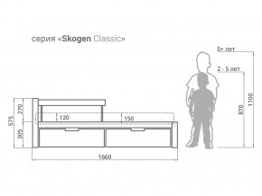 Кровать Svogen classic с ящиками и бортиком натура без покрытия в Стрежевом - strezhevoj.magazinmebel.ru | фото - изображение 2