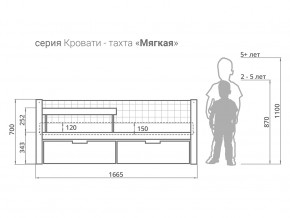 Кровать-тахта мягкая Svogen с ящиками и бортиком белый в Стрежевом - strezhevoj.magazinmebel.ru | фото - изображение 2