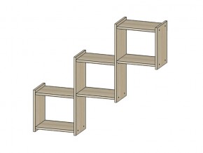 Полка Квадро ясень шимо светлый в Стрежевом - strezhevoj.magazinmebel.ru | фото