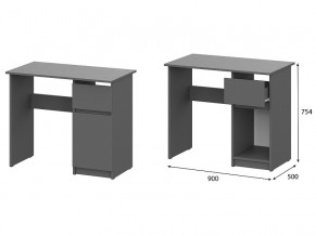 Стол письменный 900 Денвер Графит серый в Стрежевом - strezhevoj.magazinmebel.ru | фото